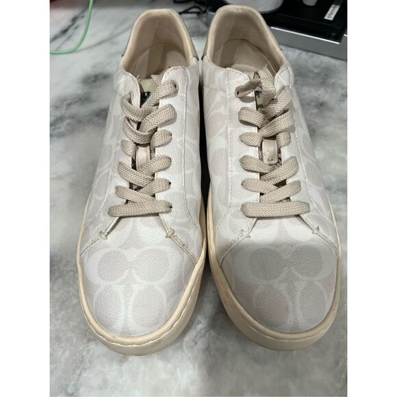 Coach Clip Low Top Sneaker Chalk size 8.5 M - Picture 4 of 12
